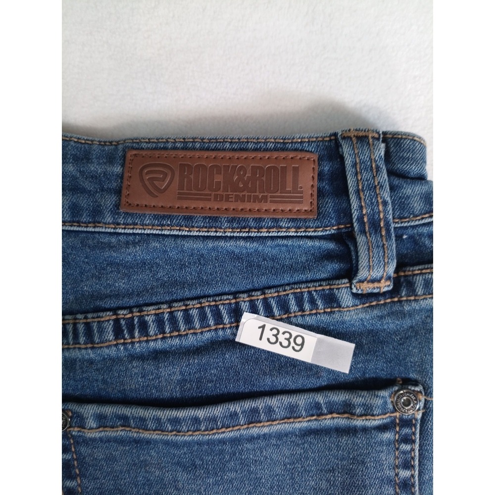 Rock & Roll Denim High Rise Bell Bottom Jeans Womens 30x32 (P) - Picture 3 of 5